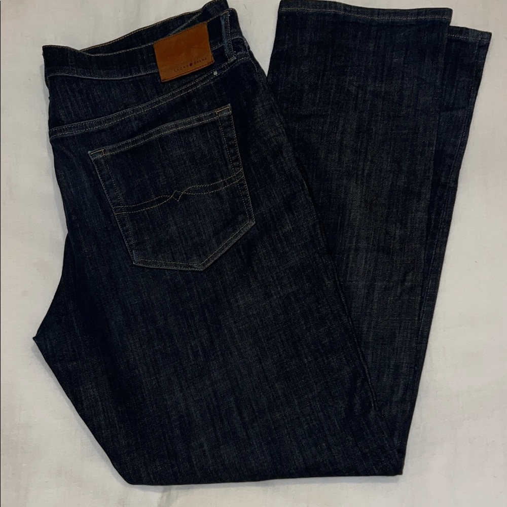Lucky Brand Men's Deep Indigo Straight Jeans